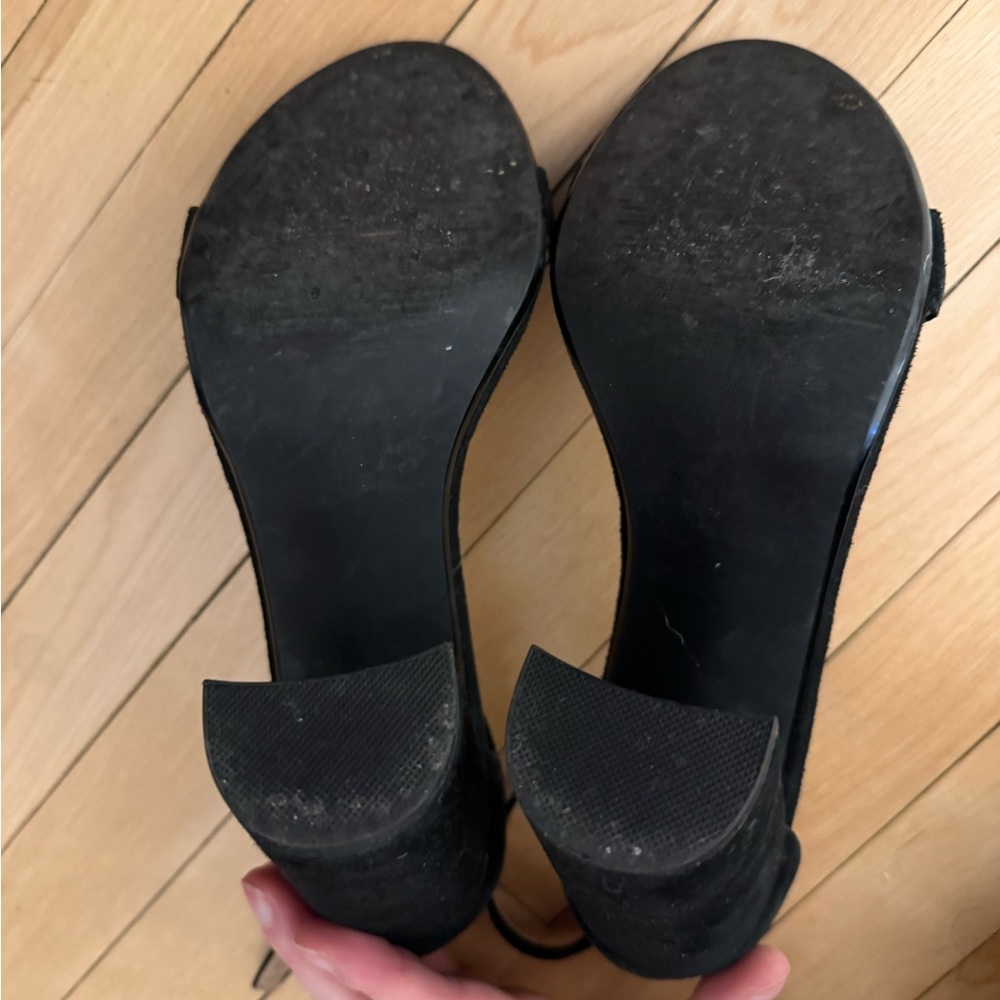 Steve Madden Black Strappy Heels - Picture 4 of 4